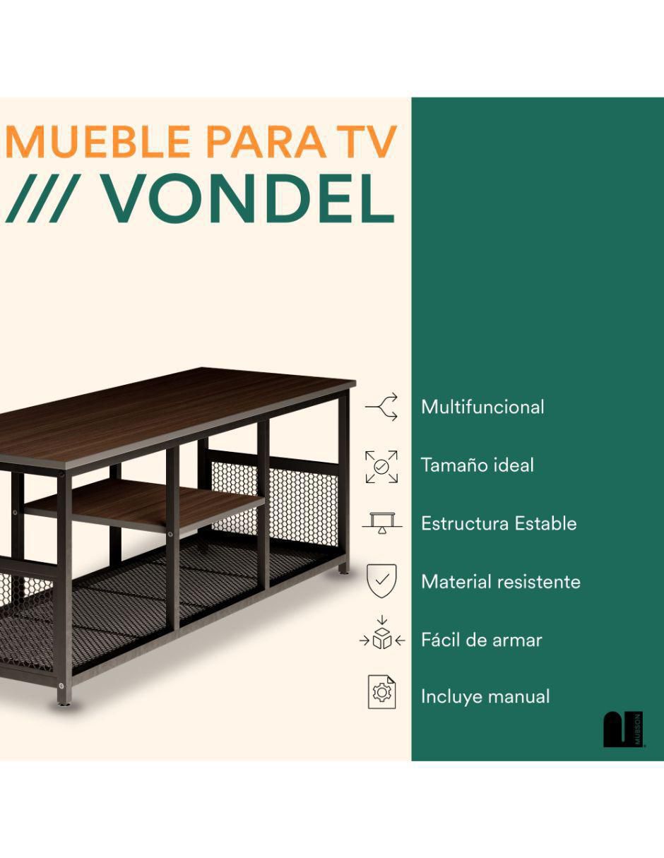 Mueble de TV armable Vondel de MDF 5