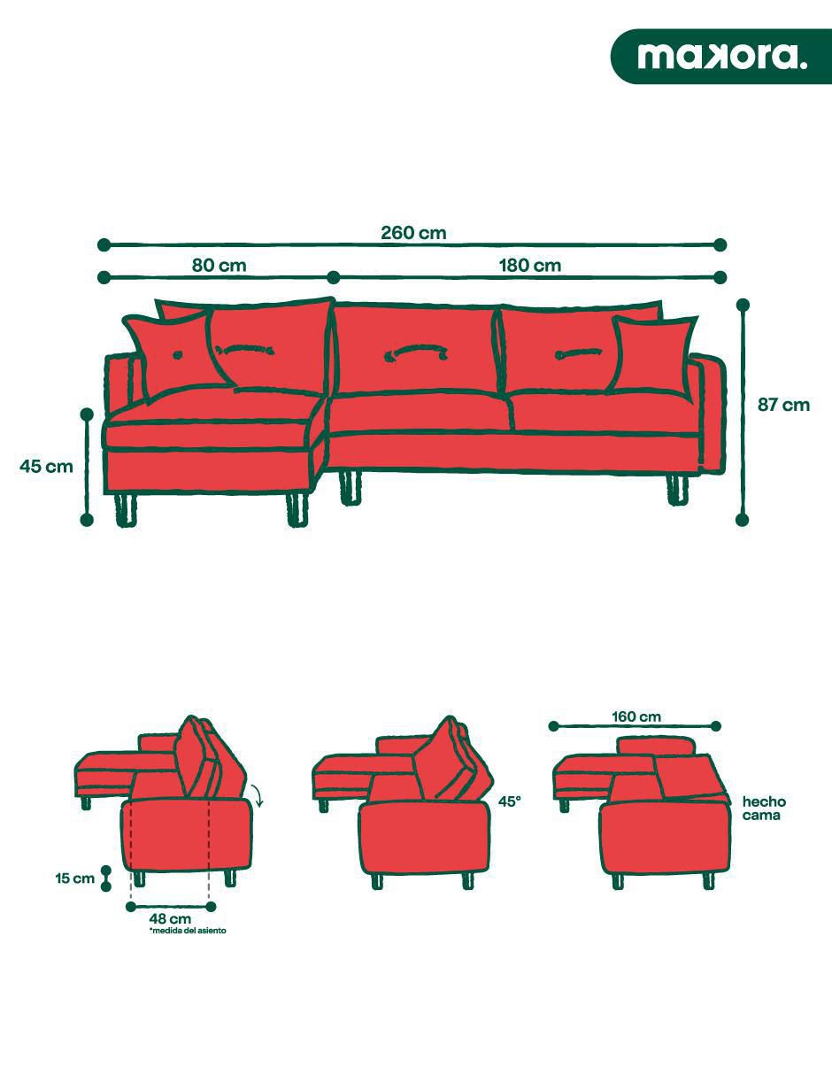 Sala modular de velvet 9