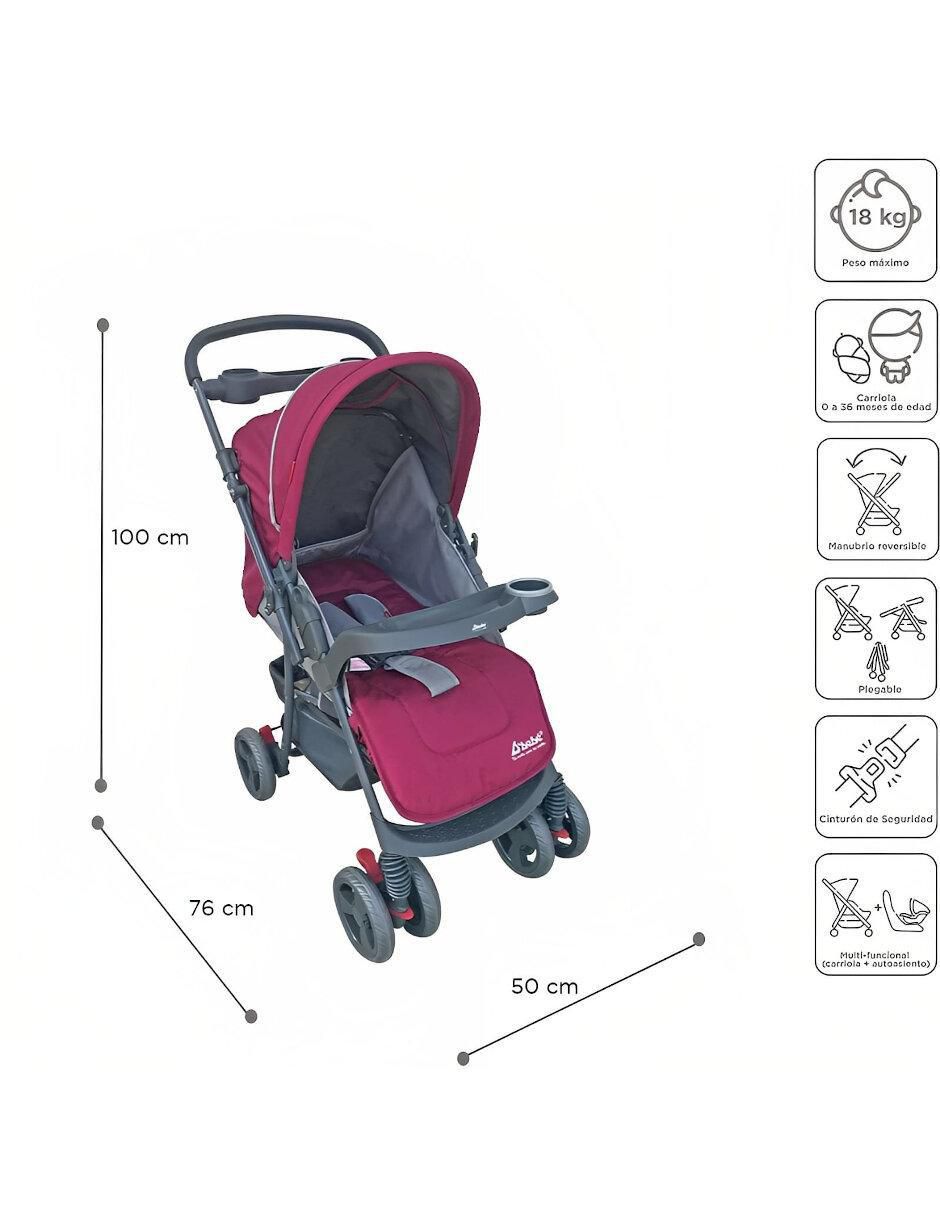 Carriola con portabebé Star Baby plegable 5