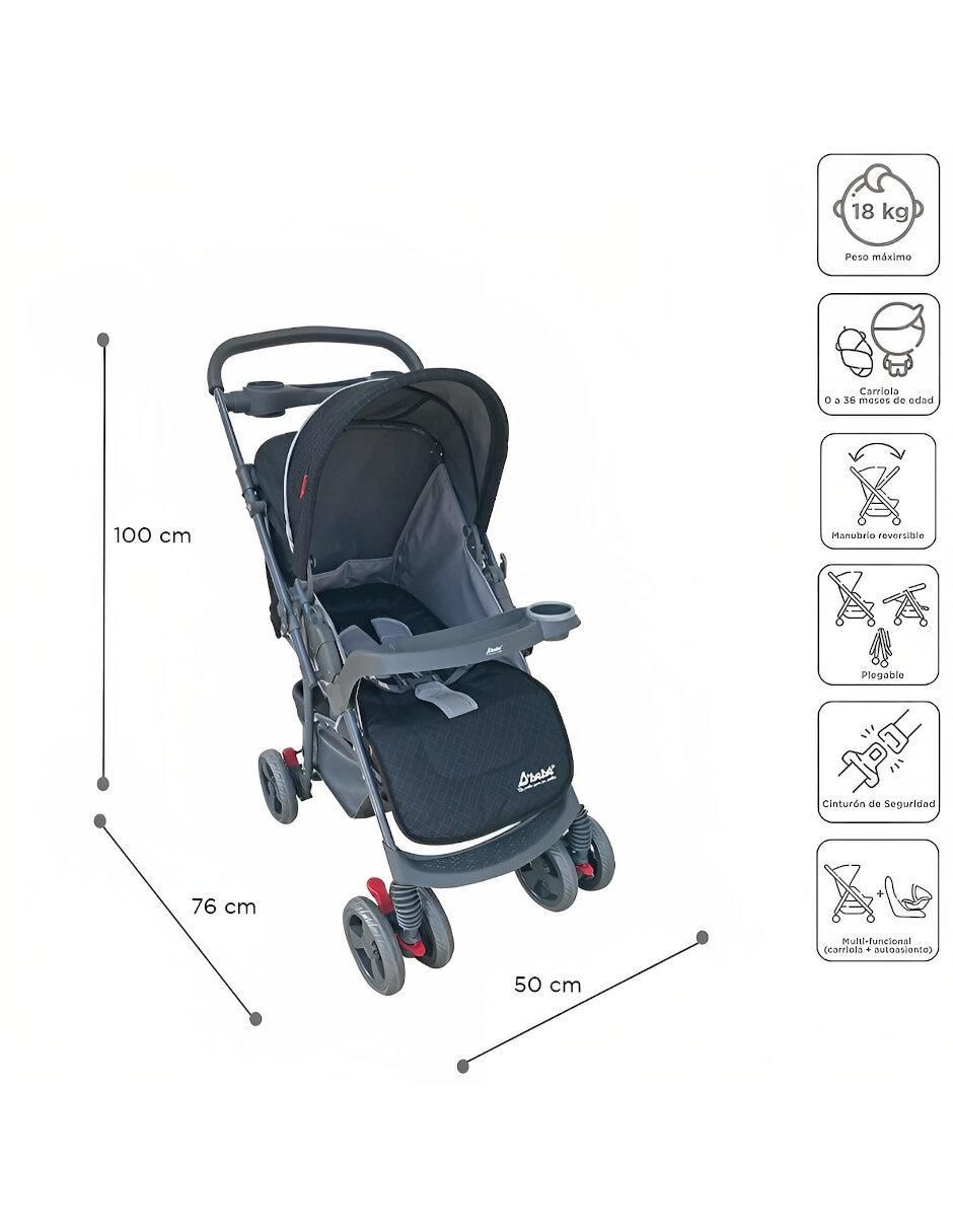 Carriola con portabebé Star Baby plegable 5