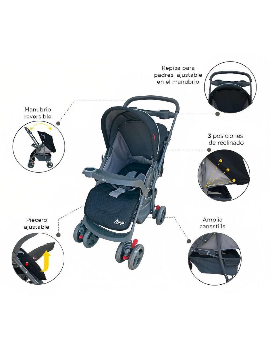 Carriola con portabebé Star Baby plegable 3