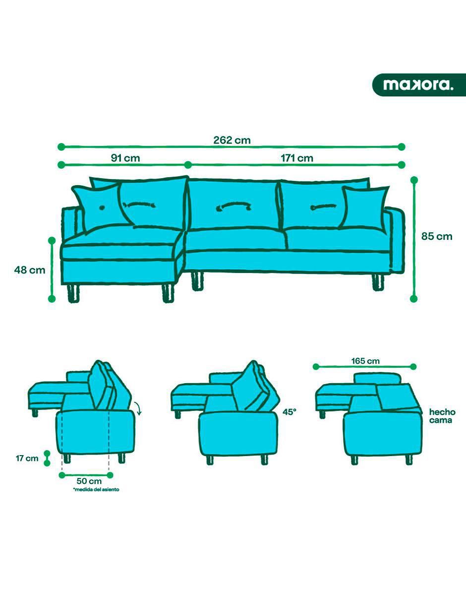 Sala modular de velvet 8