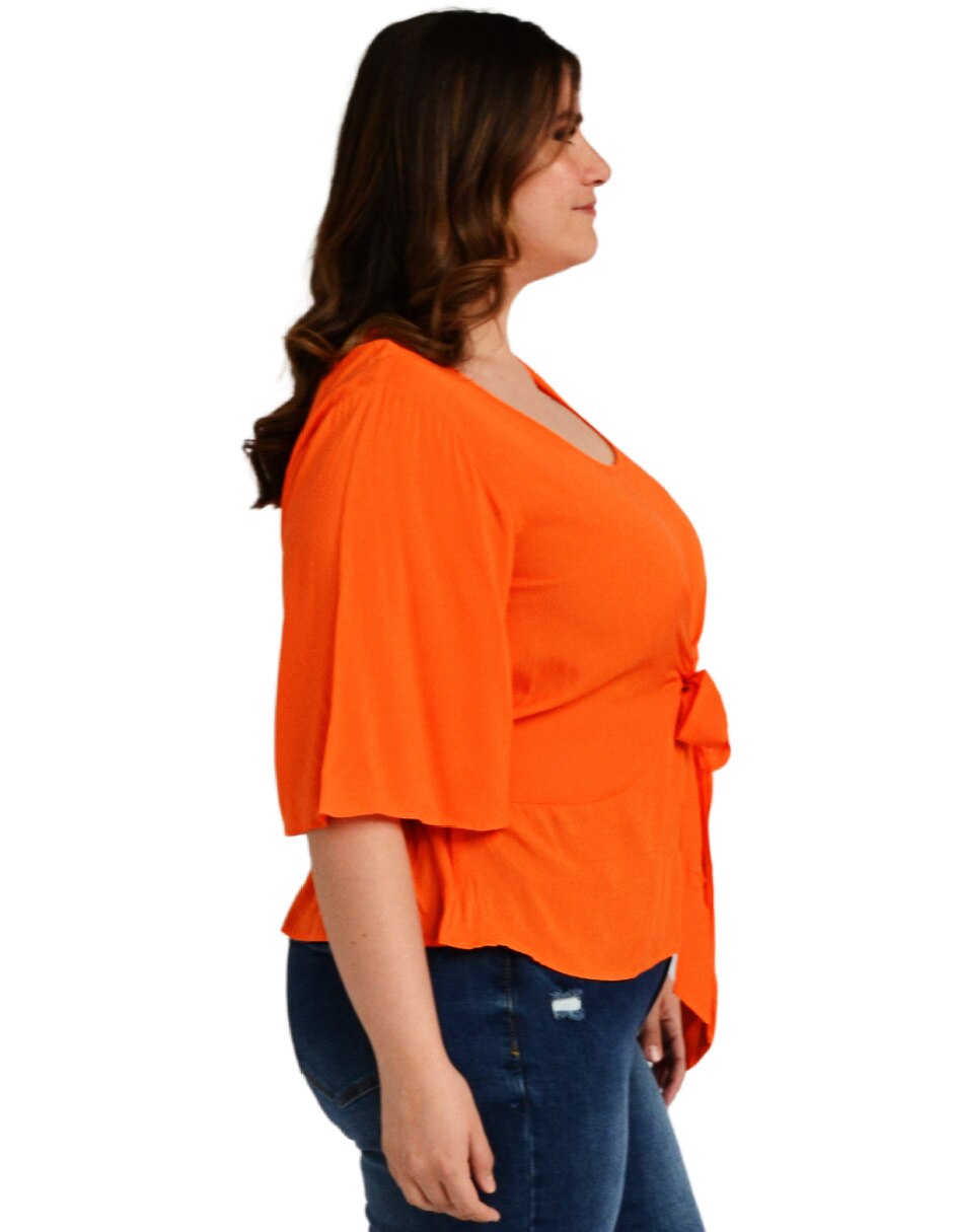 Blusa Roman Fashion manga 3/4 para mujer
