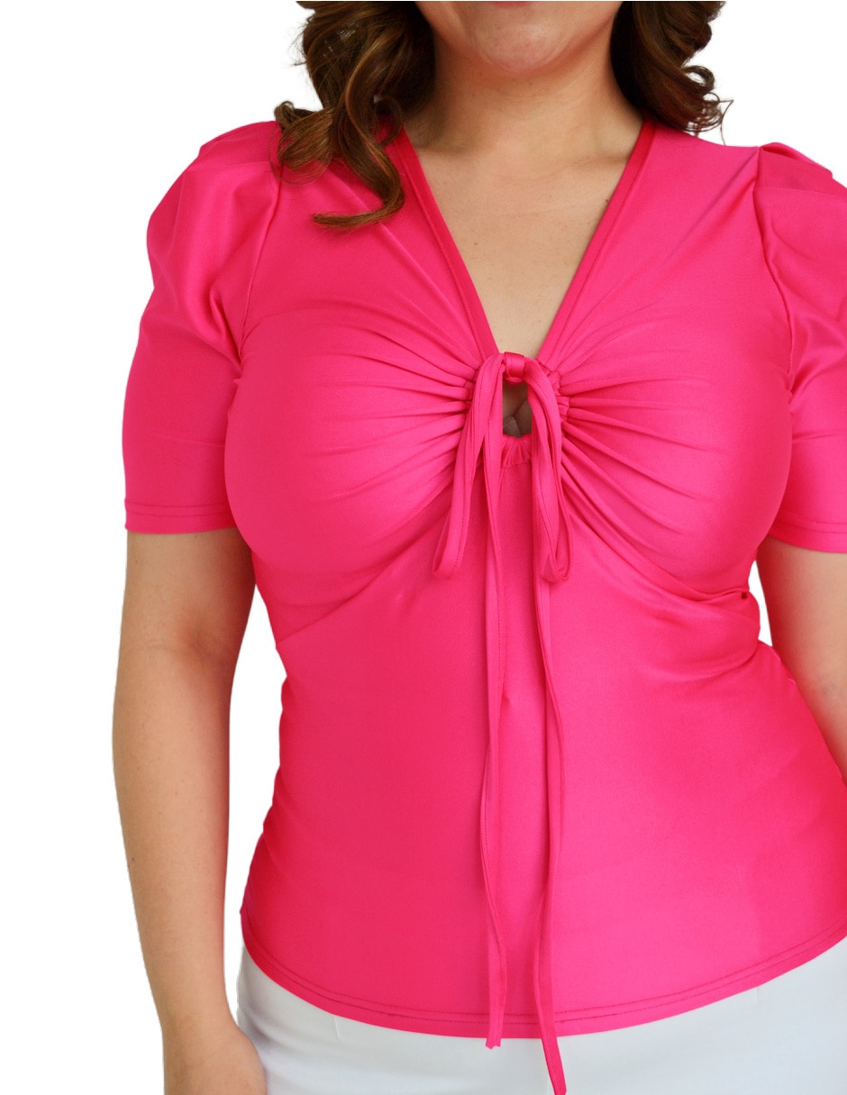 Blusa Roman Fashion manga corta para mujer
