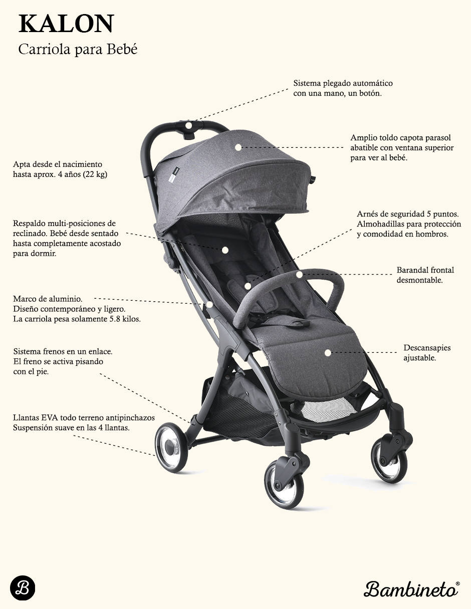 Carriola ultraligera Bambineto plegable