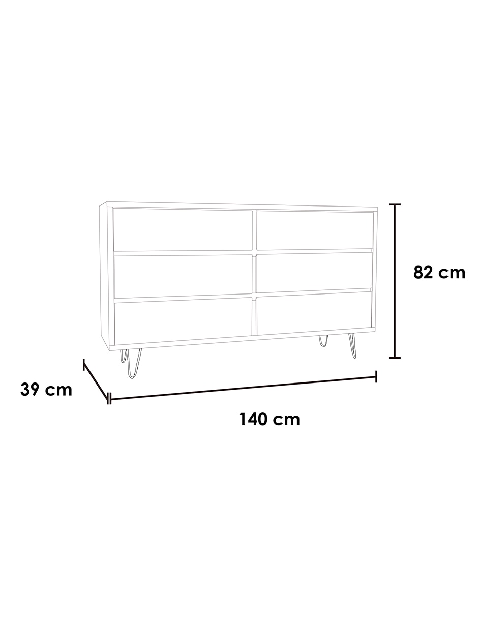 Cómoda Java de MDF 6