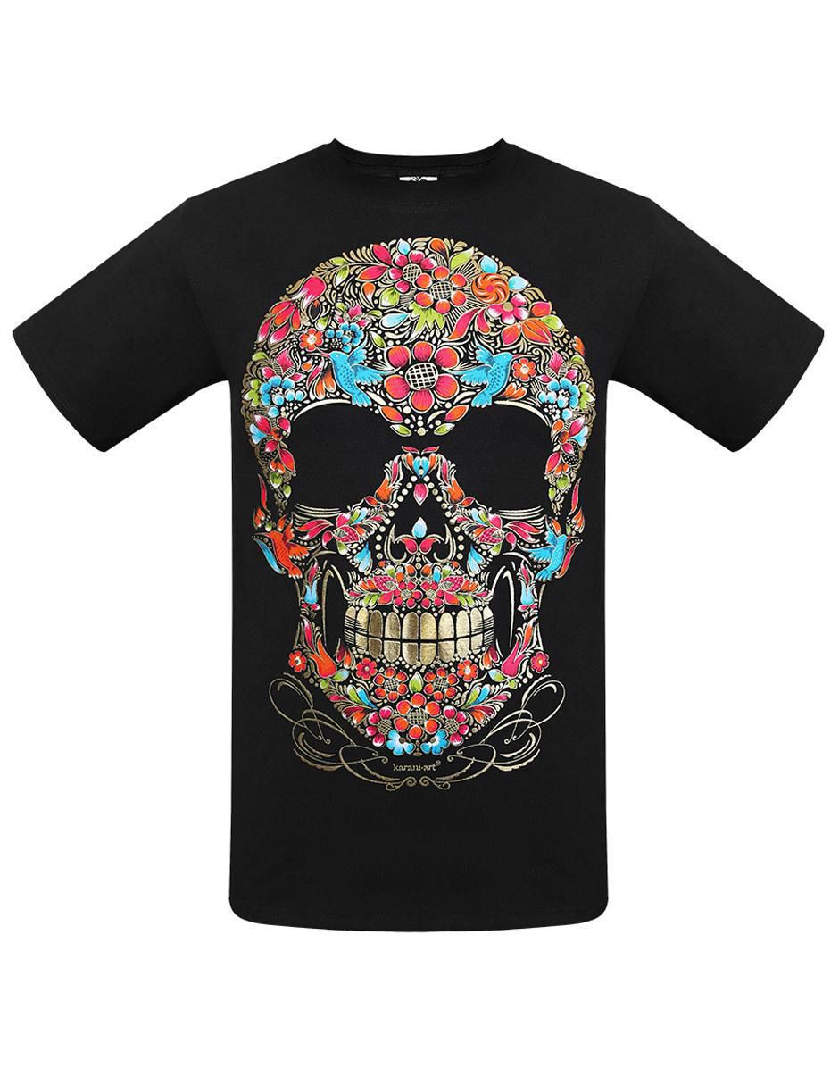 Playera Calavera cuello redondo para hombre Playera Calavera cuello redondo para hombre