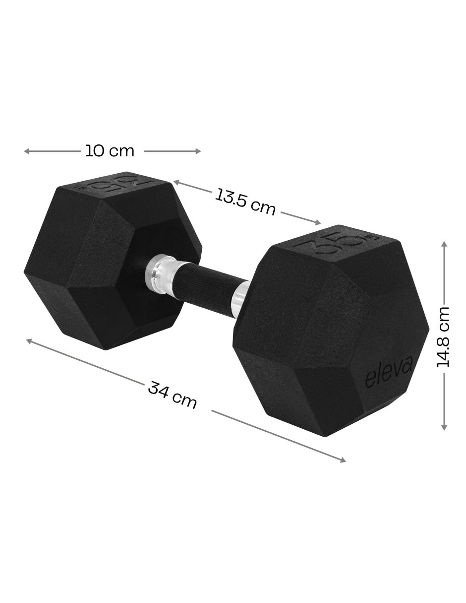 Set mancuernas de peso fijo 15.8 kg 2 piezas 8