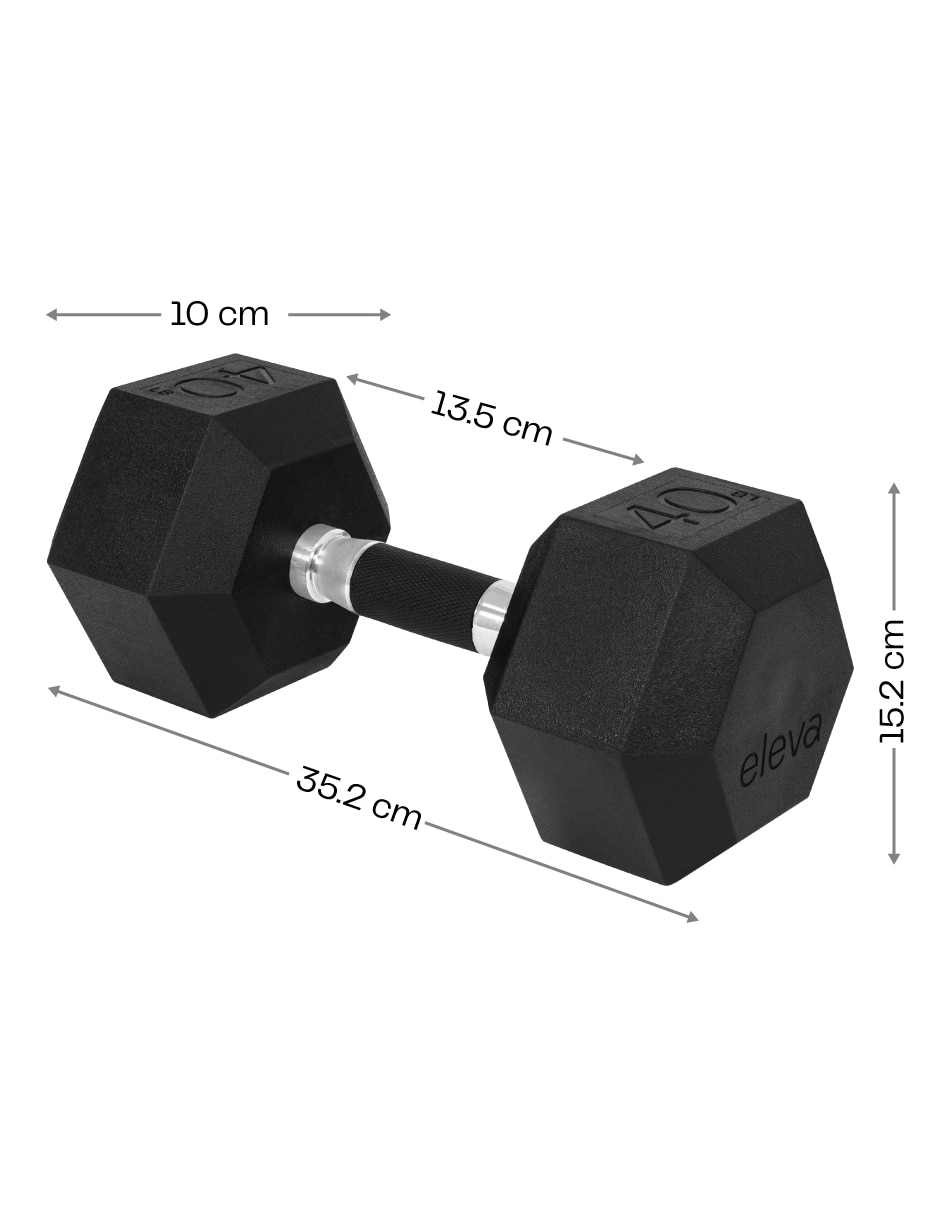 Set mancuernas de peso fijo 18.1 kg 2 piezas 8