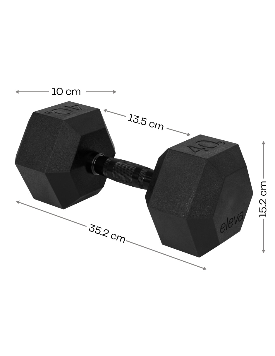 Set mancuernas de peso fijo 18.1 kg 2 piezas 8