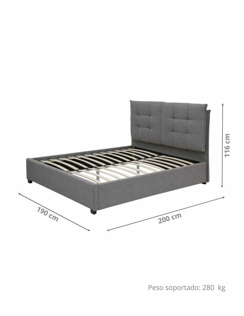 Cama nome de madera king size 5