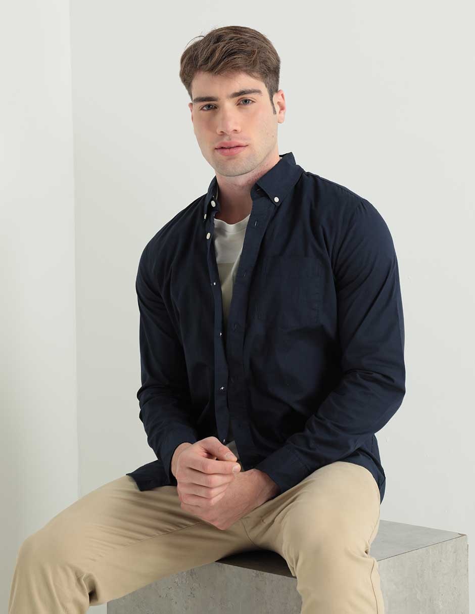CAMISA 750552 ALGODÓN LISO REGULAR CAMISA 750552 ALGODÓN LISO REGULAR