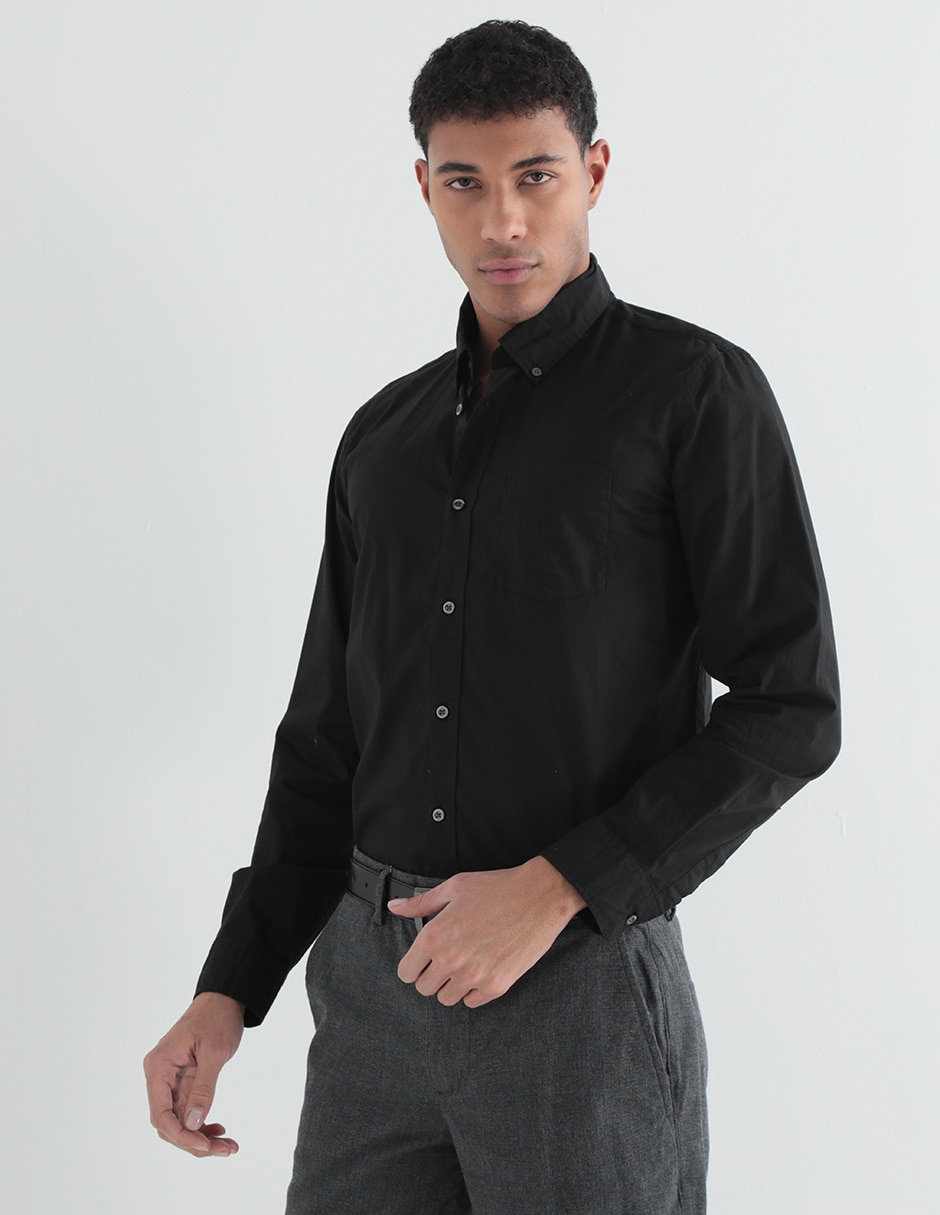 CAMISA 750552 ALGODÓN LISO REGULAR CAMISA 750552 ALGODÓN LISO REGULAR