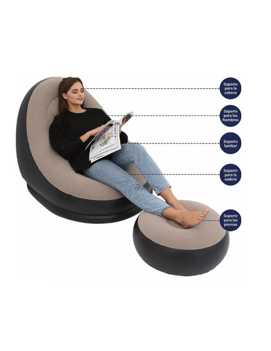 Sillón inflable PVC centro entretenimiento 3