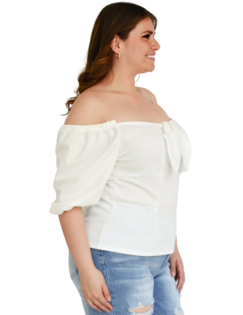 Blusa Roman Fashion manga corta para mujer