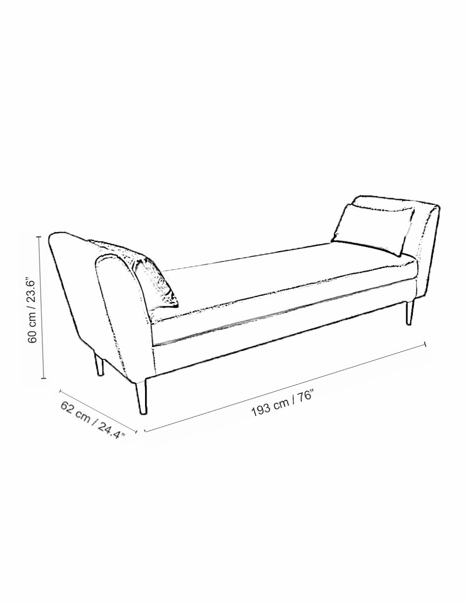 Pie de cama Cory de madera pino 6