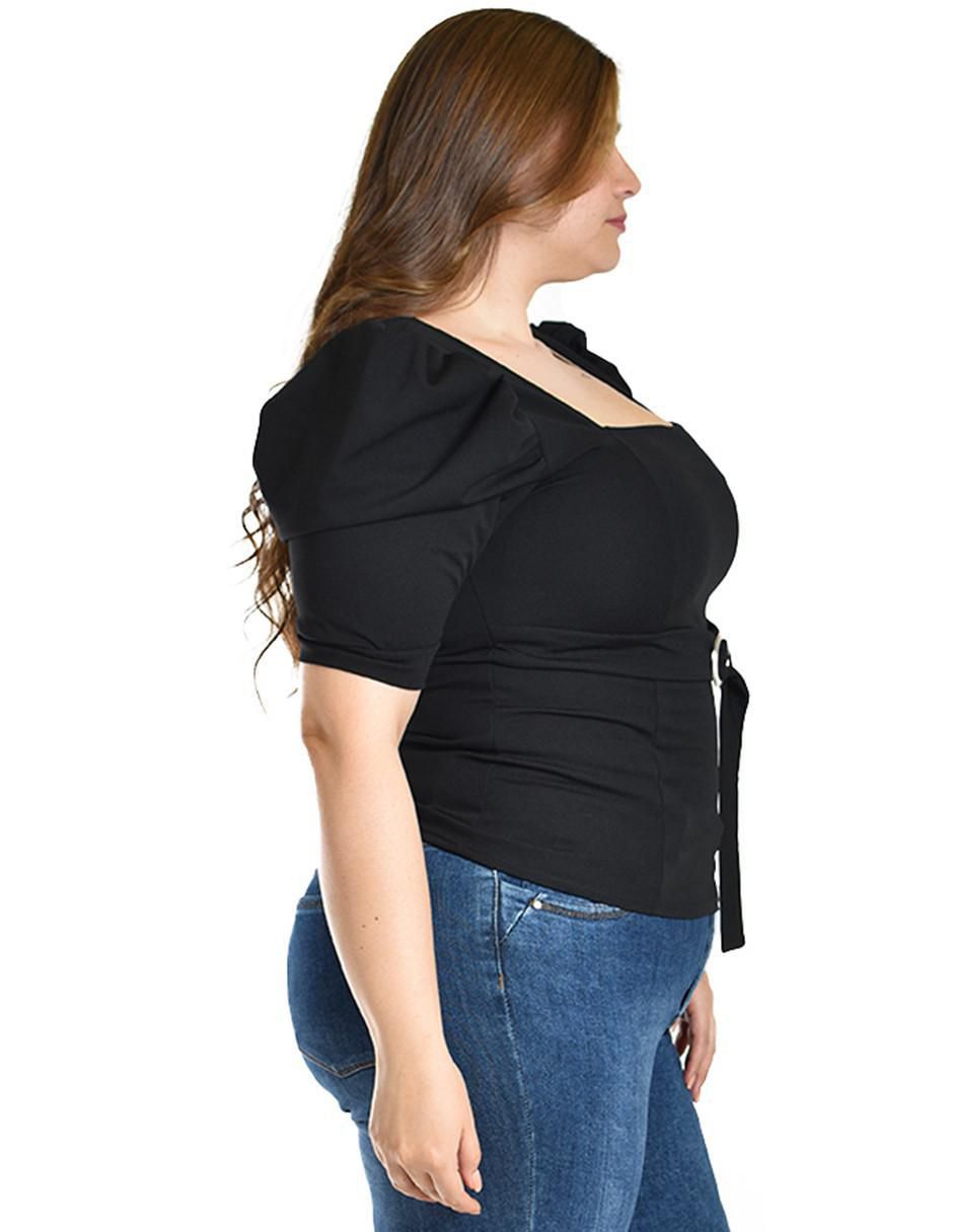 Blusa Roman Fashion manga corta para mujer