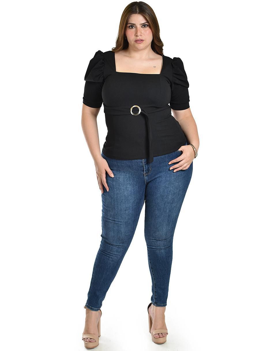 Blusa Roman Fashion manga corta para mujer