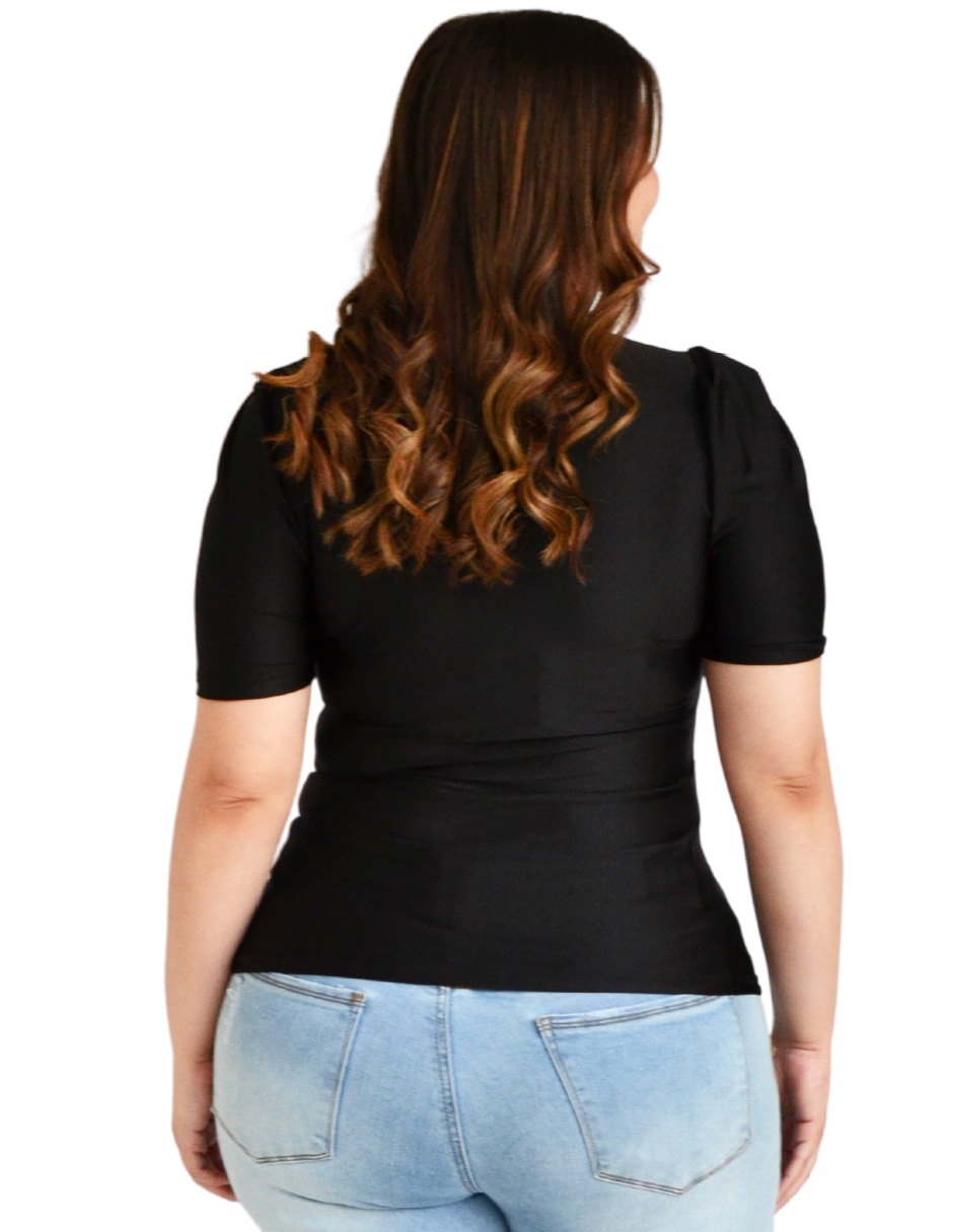 Blusa Roman Fashion manga corta para mujer