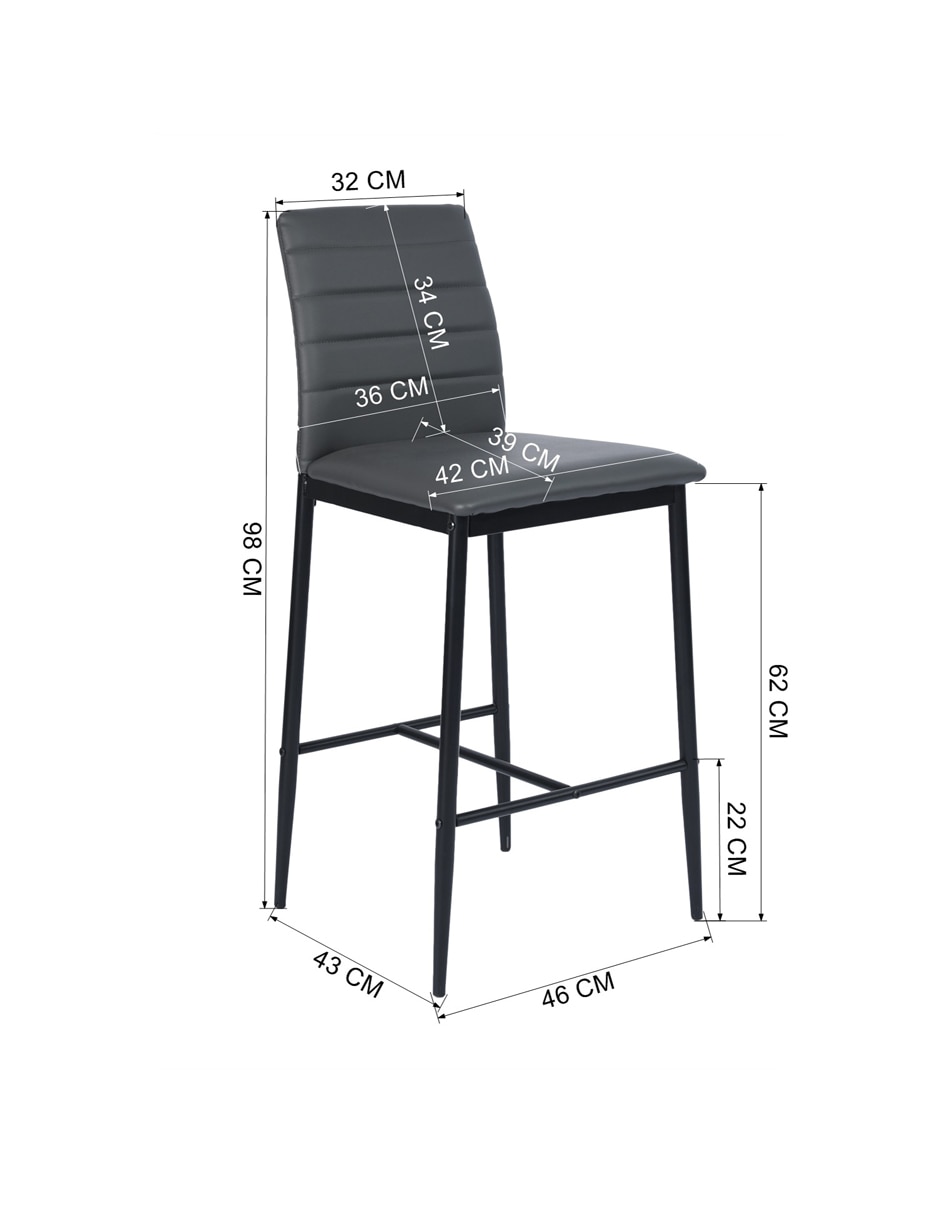 Juego de bancos altos Ann Barstool Home Make