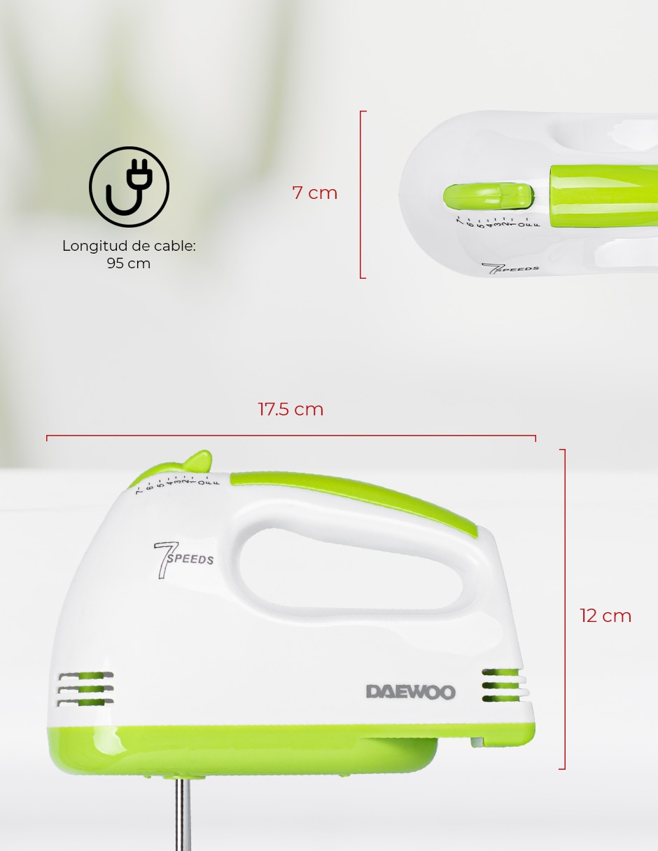 BATIDORA MANUAL DHM-203 DA, 1 L, VERDE 9