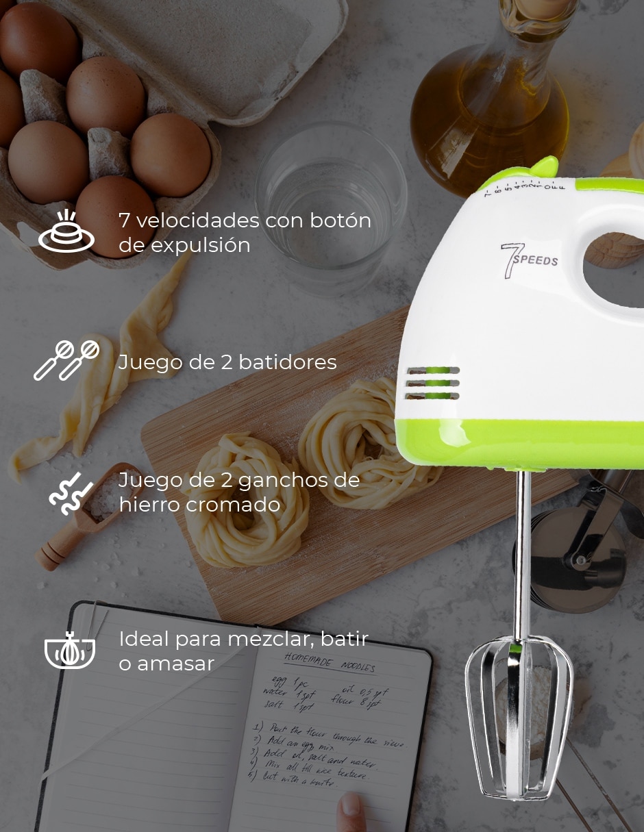 BATIDORA MANUAL DHM-203 DA, 1 L, VERDE 6