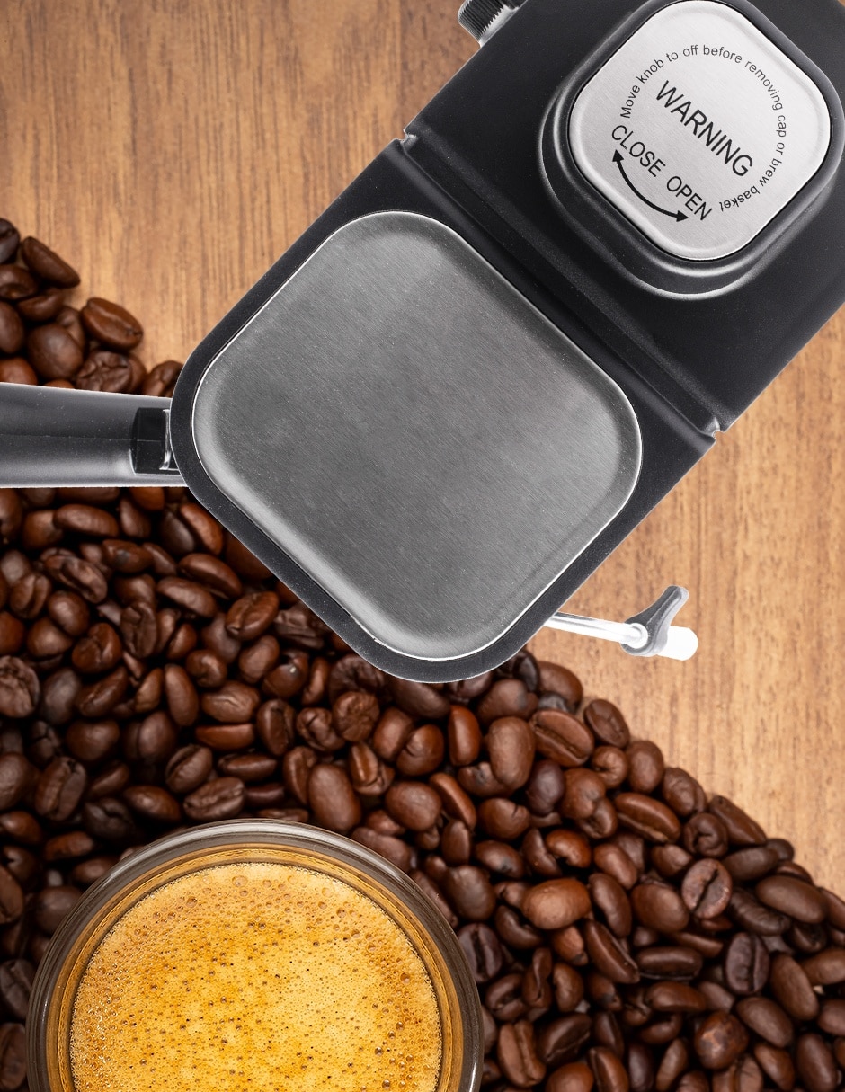 CAFETERA ESPRESSO DES-485, 1.1 L, GRIS 6