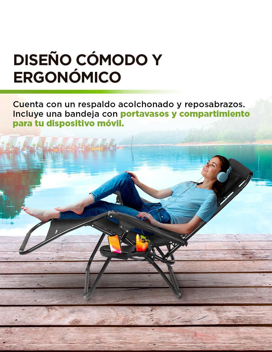 Silla plegable de metal