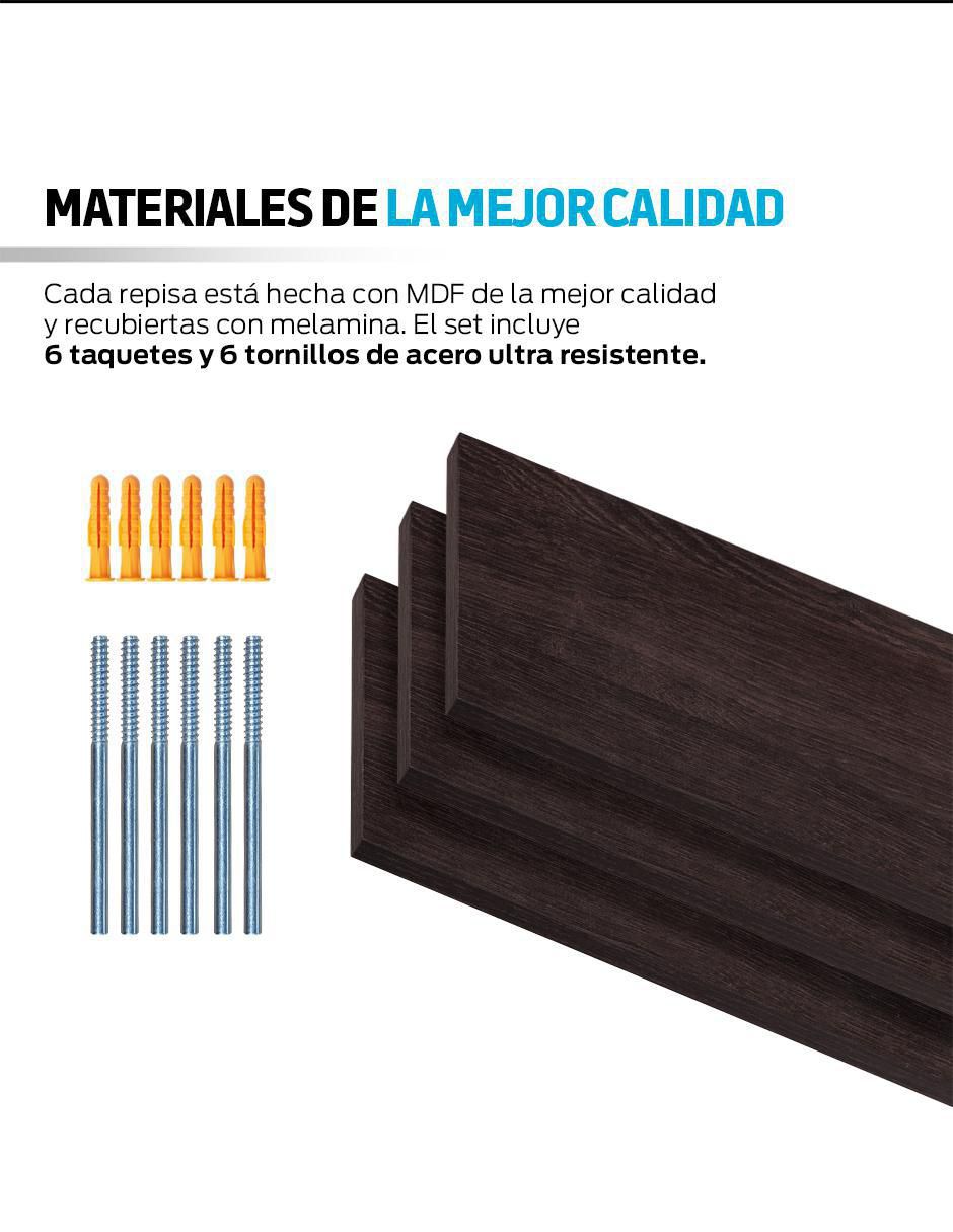 Set de repisas de MDF 6