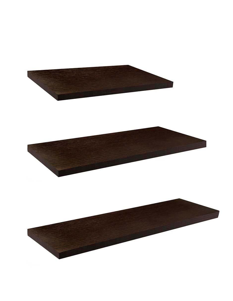 3 Repisas Flotantes de Madera para Pared Minimalistas 3 Tamaños 3 Repisas Flotantes de Madera para Pared Minimalistas 3 Tamaños