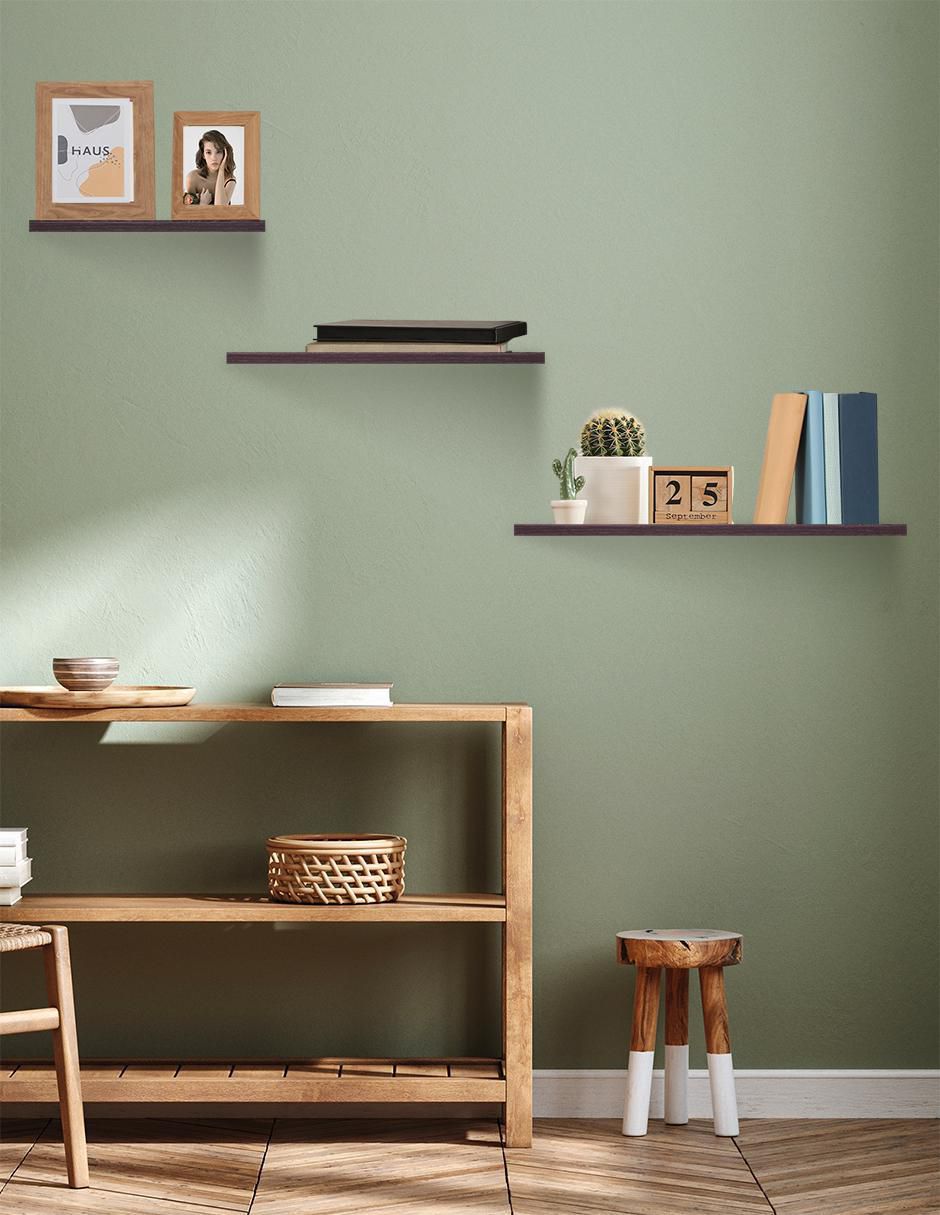 3 Repisas Flotantes de Madera para Pared Minimalistas 3 Tamaños 6