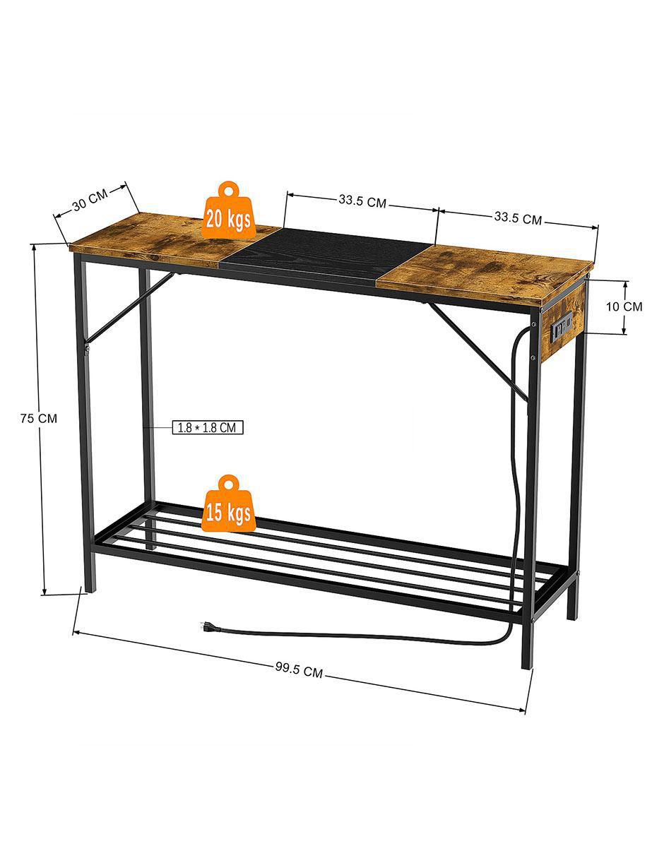 Consola Igor Usb Furniturer de madera