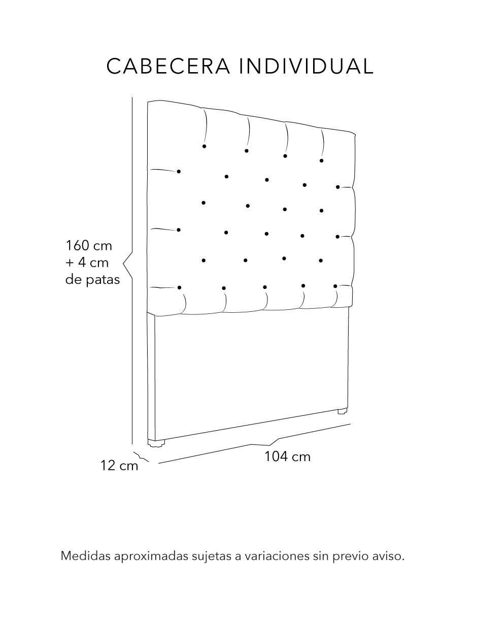 Cabecera Capri de madera pino 6