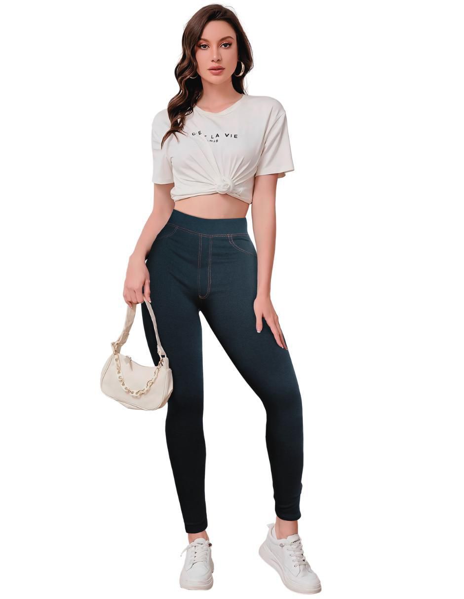 Legging cintura alta con elástico para mujer 3
