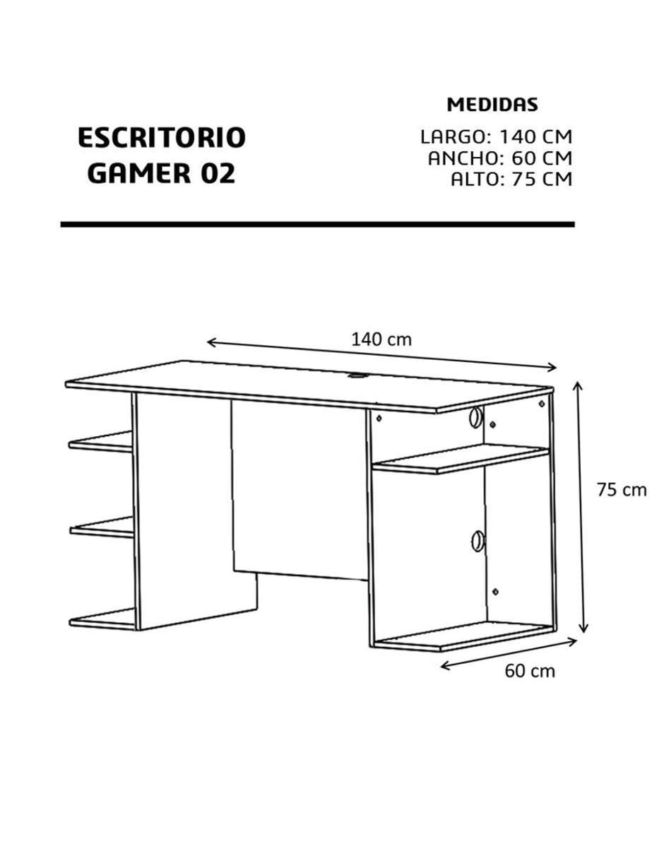 Escritorio Gamer de MDF 7