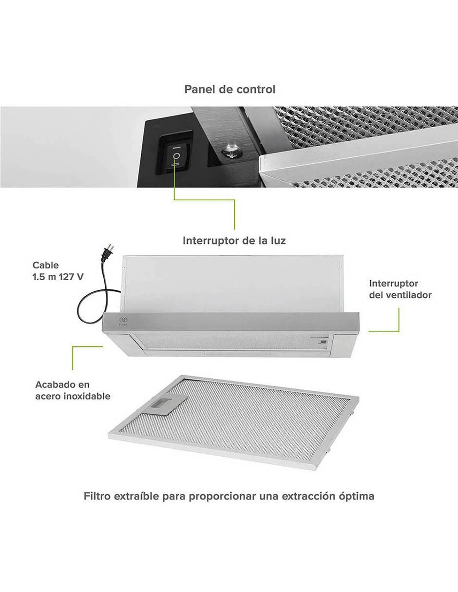 Campana de pared Avera CED90 de acero inoxidable