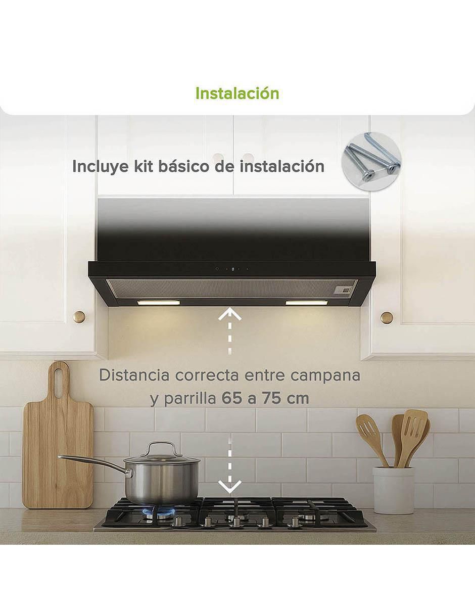 Campana de pared Avera CED90T de acero inoxidable