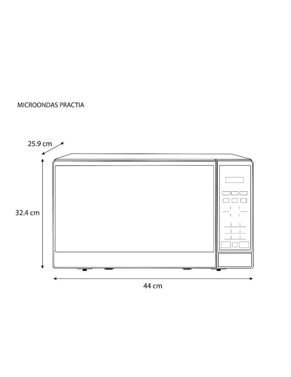MICROONDAS CONVENCIONA, 0.7 PIES, GRIS 12
