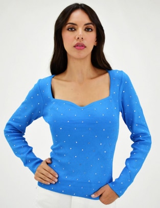 Blusa Roman Fashion manga larga para mujer