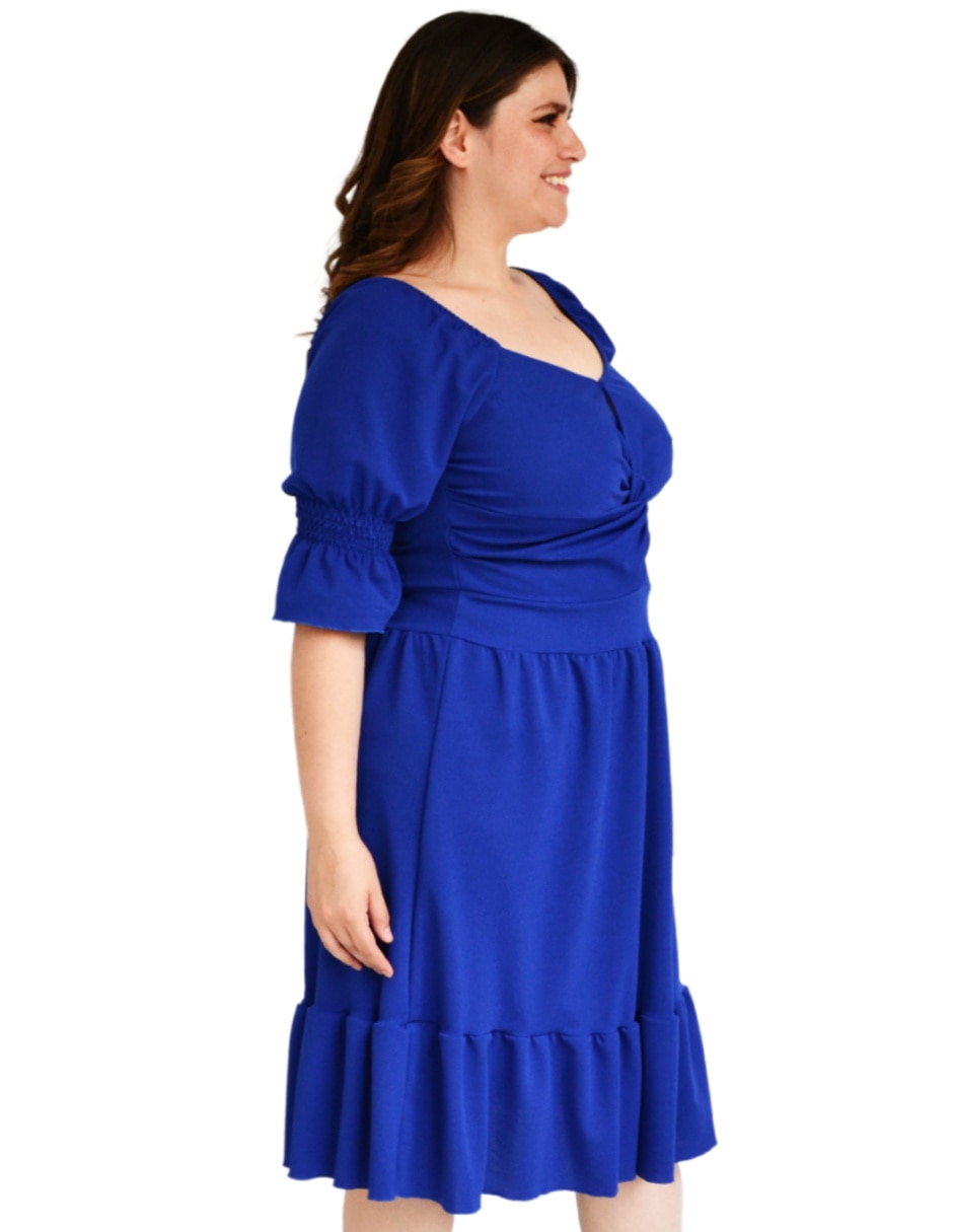 Vestido arriba rodilla formal para mujer 5