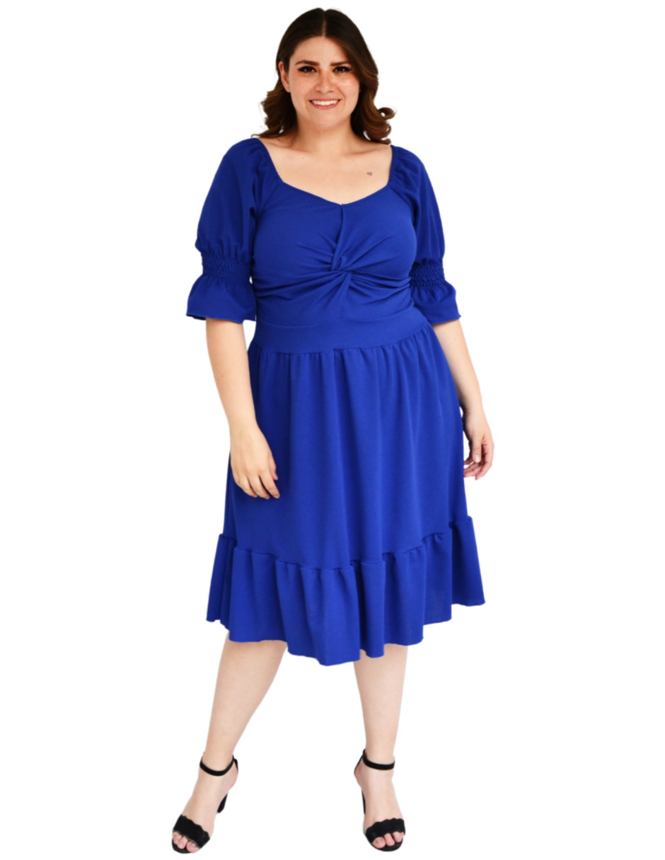 Vestido arriba rodilla formal para mujer 3