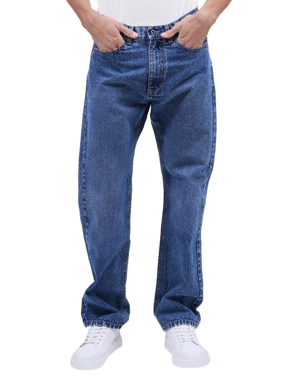 Jeans straight Mchk 8021 lavado obscuro para hombre