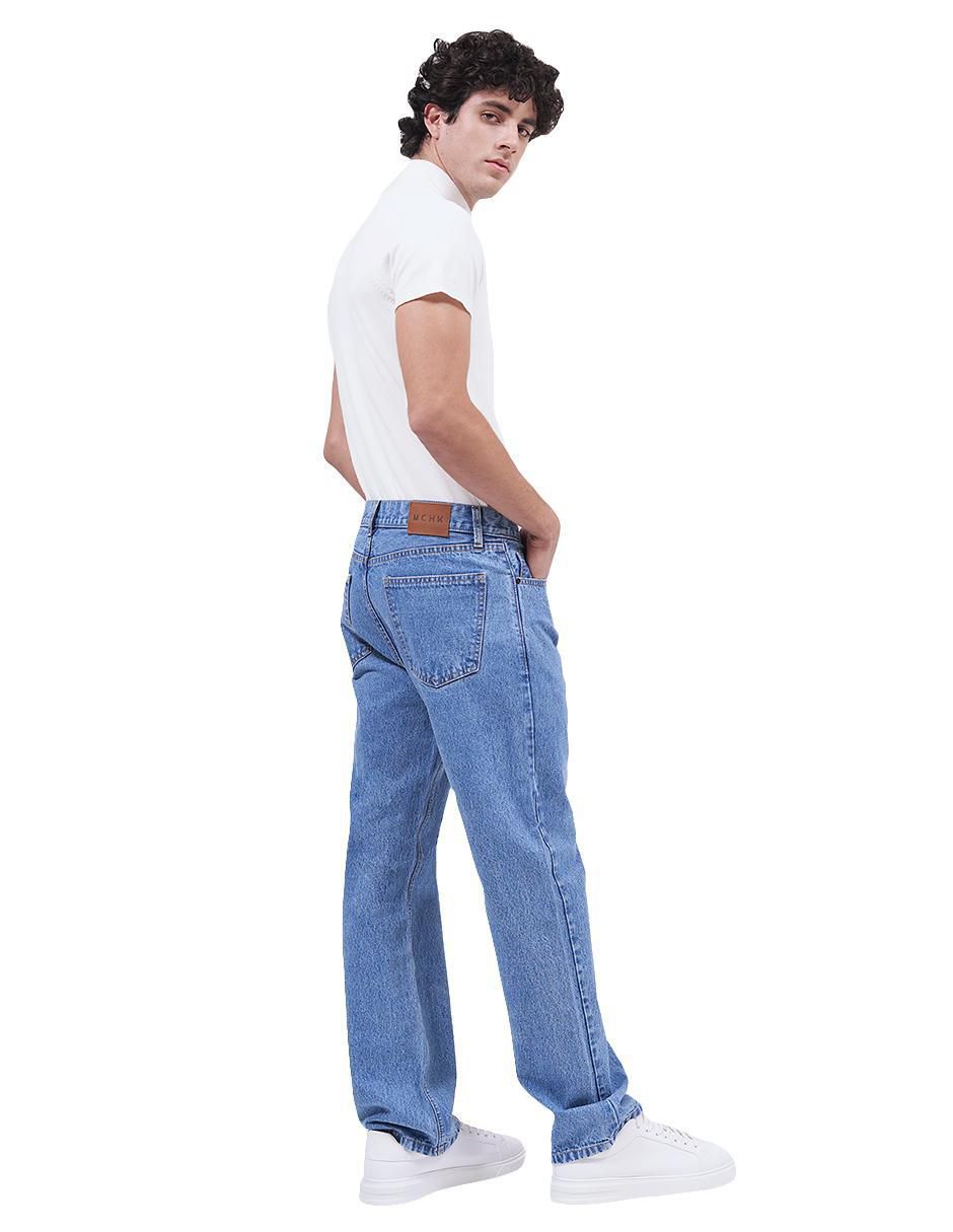 Jeans straight Mchk 8022 lavado claro para hombre