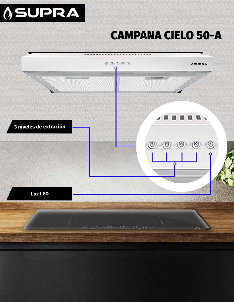 Campana de pared Supra CIELO 50-A de acero
