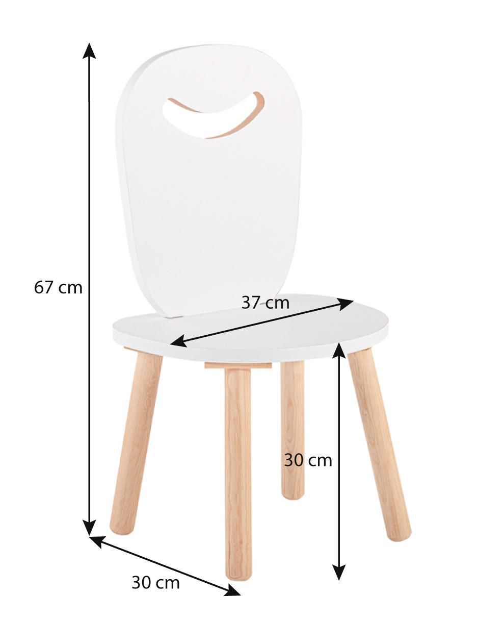 Silla infantil Montessori de melamina 5