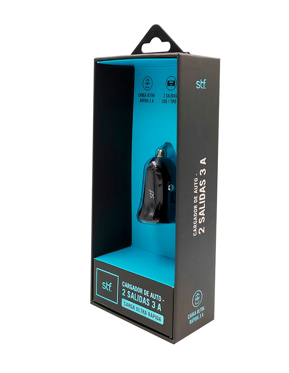 Cargador auto USB + USB tipo C 5