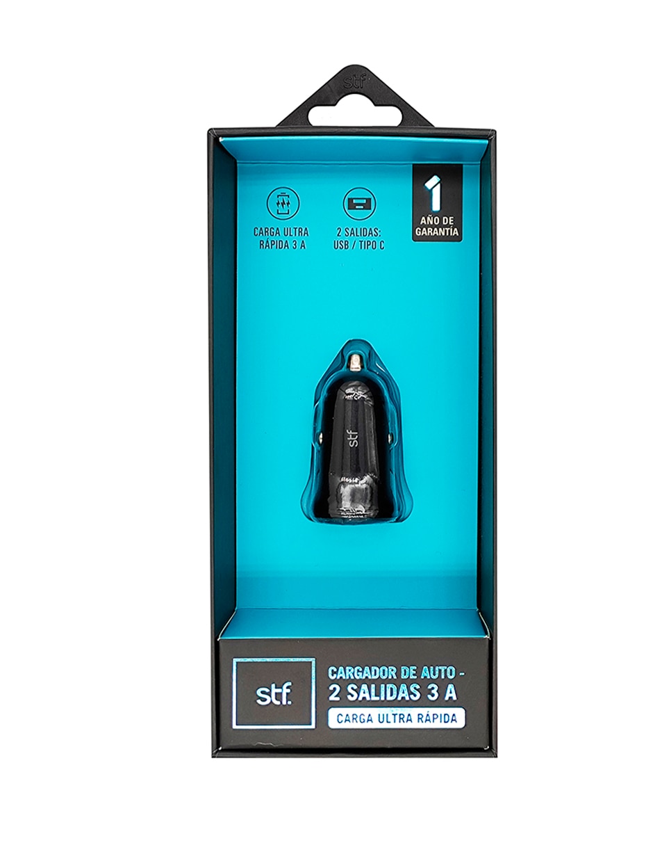 Cargador auto USB + USB tipo C 6