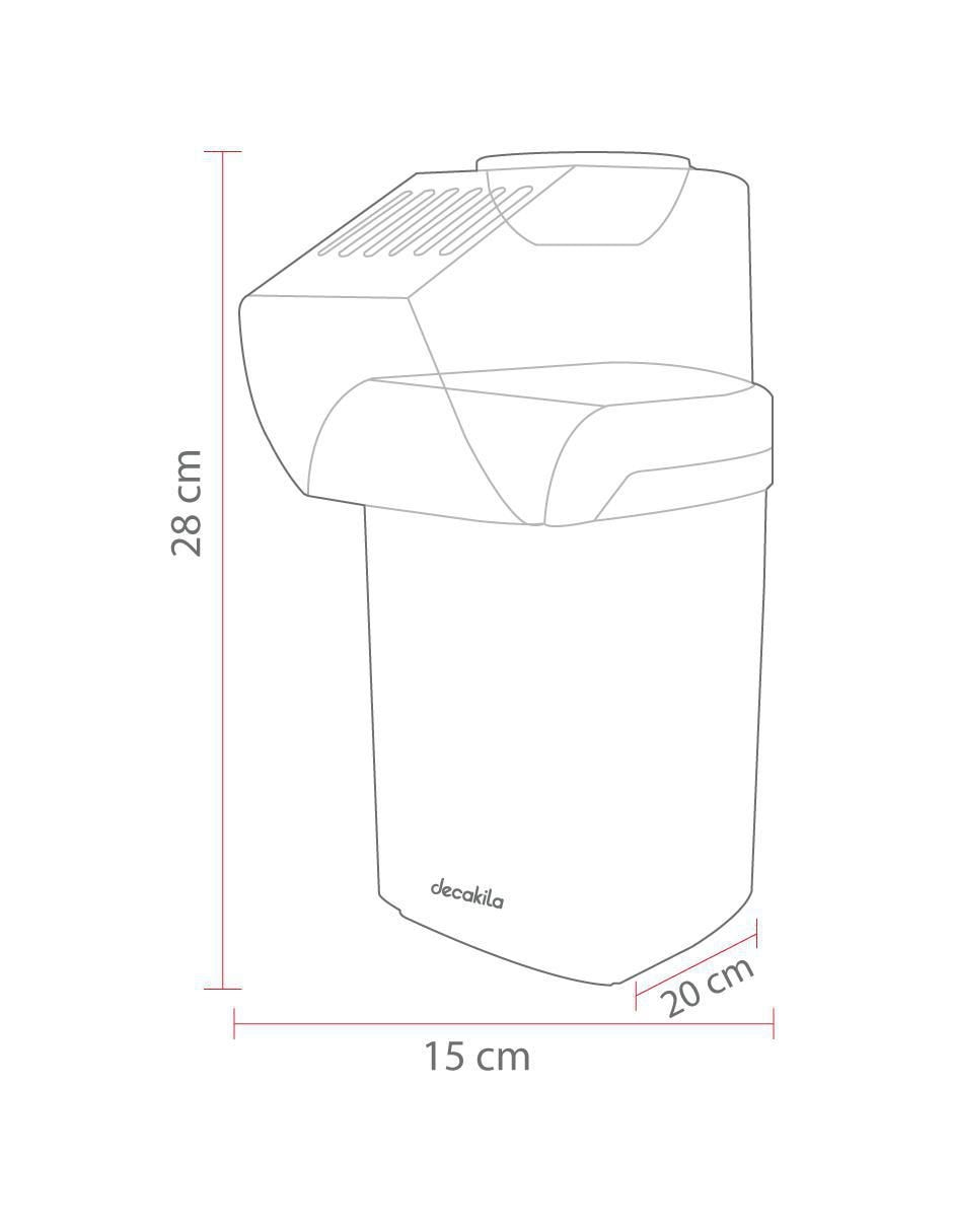 MÁQUINA PALOMITAS KUTT009R DECAK, ROJO 3