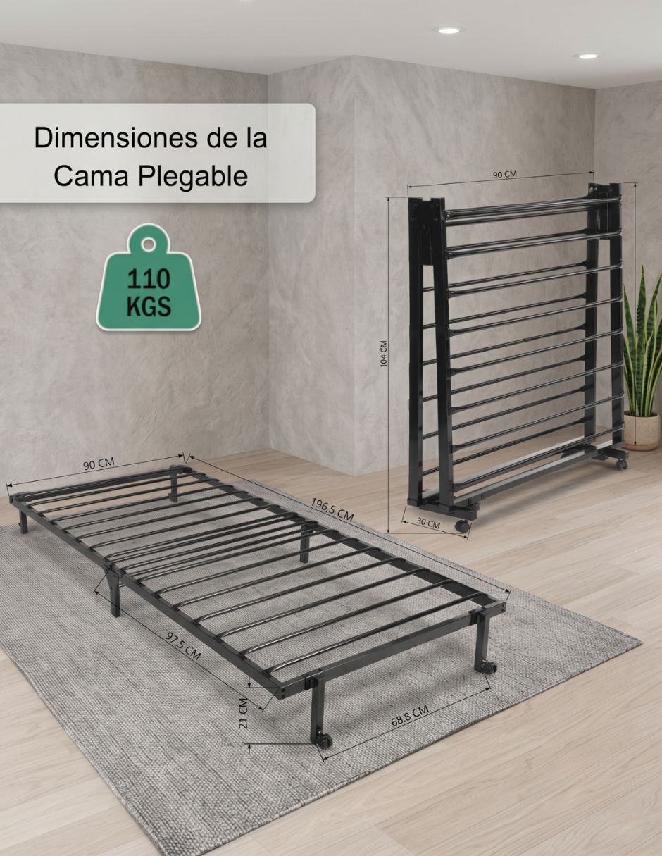 Base para cama armable Home Make de metal individual