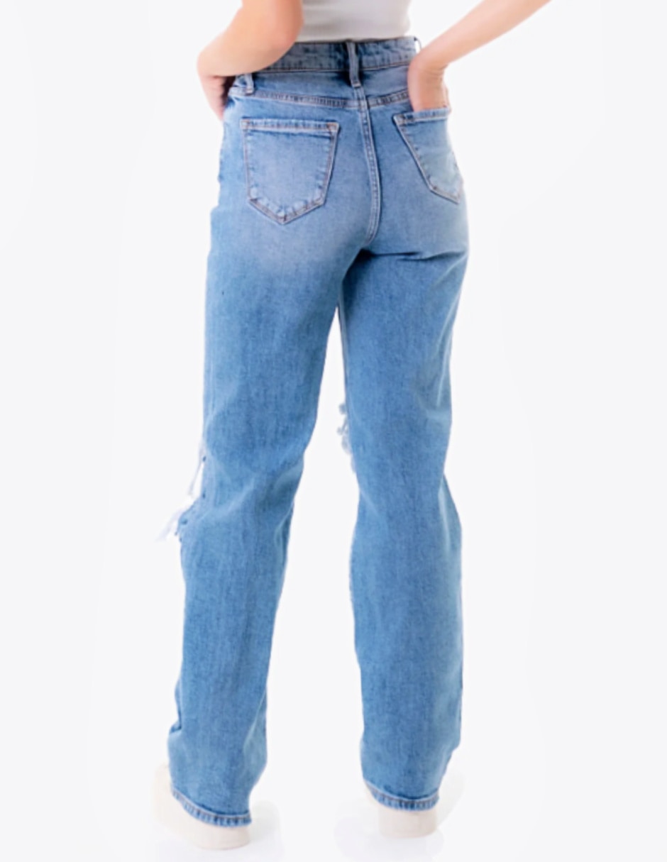 Jeans wide leg j-bal-6388-medio-tr para mujer